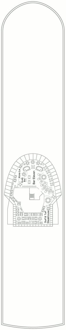 Choose your cabin on Deck Eleven             