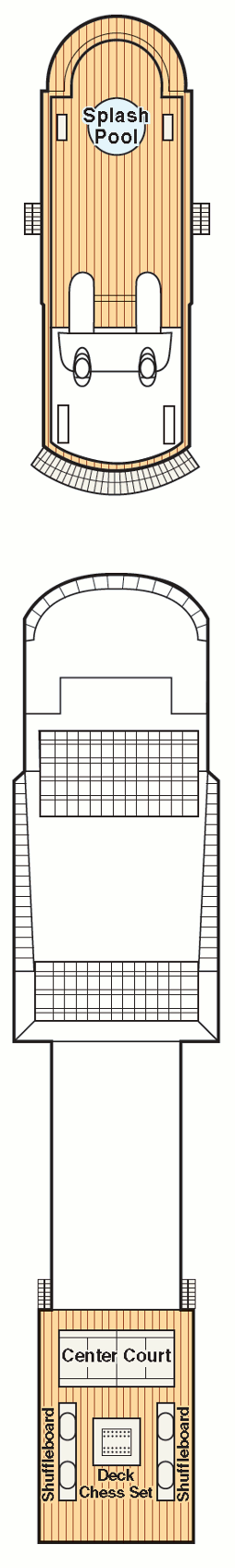 Choose your cabin on Sports Deck             