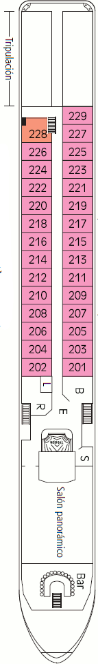 Choose your cabin on Ruby Deck             