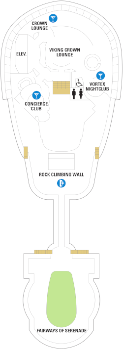Choose your cabin on Deck Thirteen             