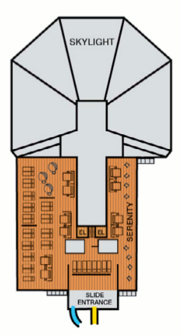 Choose your cabin on Sky Deck             