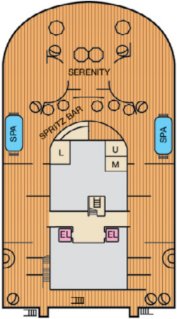 Choose your cabin on Deck 15             