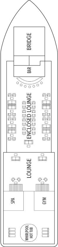 Choose your cabin on Observation Deck             