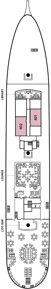 Choose your cabin on Lido Deck             