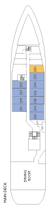 Choose your cabin on Main Deck             