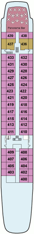 Choose your cabin on Upper Deck             