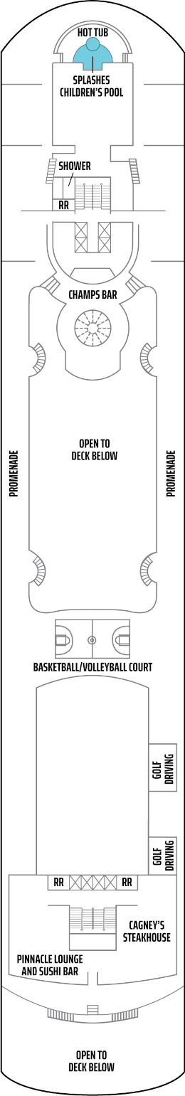 Choose your cabin on Sports Deck 12             