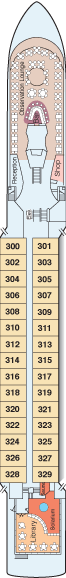 Choose your cabin on Upper Deck             