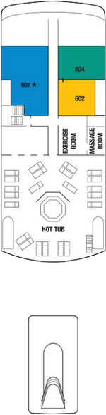 Choose your cabin on Sunrise Deck             