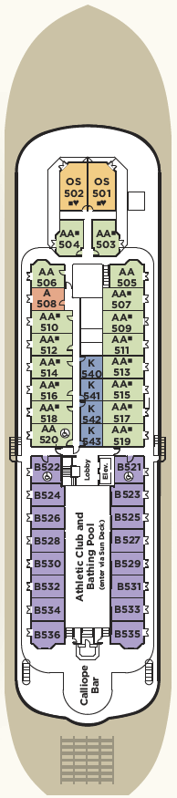 Choose your cabin on Promenade Deck             