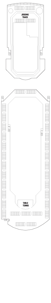 Choose your cabin on Sunrise Deck             