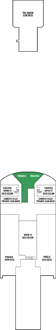 Choose your cabin on Deck Fifteen Choose your cabin on Deck Fifteen