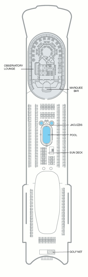 Choose your cabin on Marquee Deck             