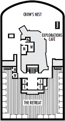 Choose your cabin on Observation Deck             