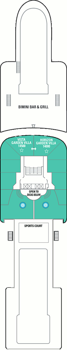 Choose your cabin on Deck Fourteen Choose your cabin on Deck Fourteen