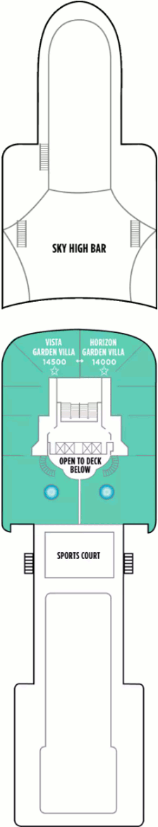 Deck Fourteen Aft Deck Fourteen Aft